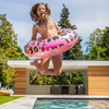 Swim Essentials Koło do pływania Rose Gold Leopard 90cm