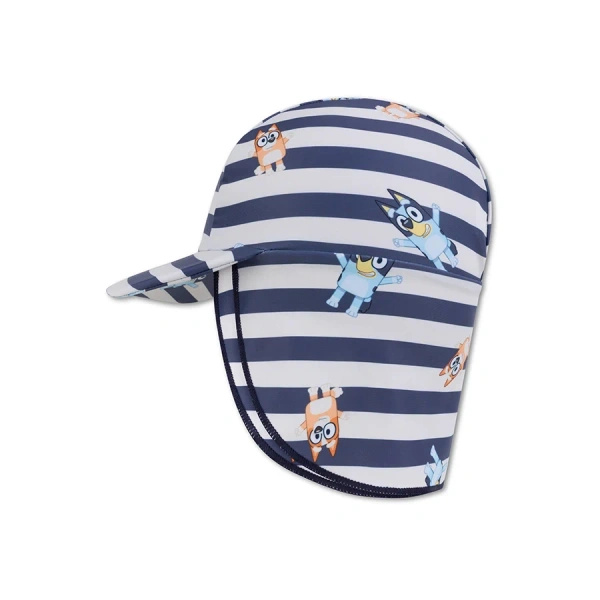  The Swim Essentials Czapeczka kąpielowa przeciwsłoneczna Striped Bluey - rozm. 2
