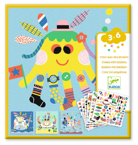 Zestaw art. z naklejkami MORSKIE STWORKI