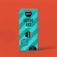 ZESTAW 3 MARKERÓW DO TWORZENIA TATUAŻY - FLOWER POWER