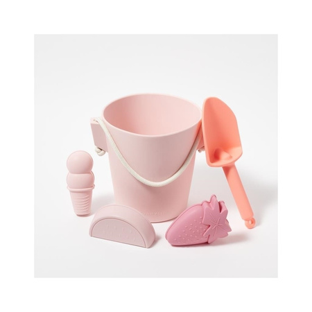 Silikonowy zestaw do zabawy w piasku Pink