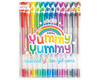 Pachnące Długopisy Żelowe z Brokatem, Yummy 3 szt  Yummy 2.0 - zestaw 12 szt