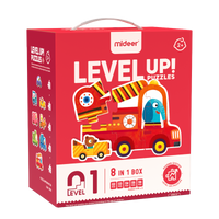 Zestaw dziecięcych puzzli dla początkujących, pojazdy