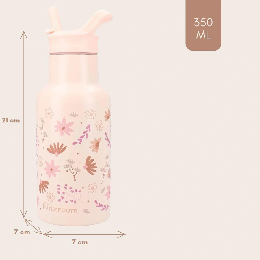 Butelka bidon 350 ml KIDZROOM Memories Flowers