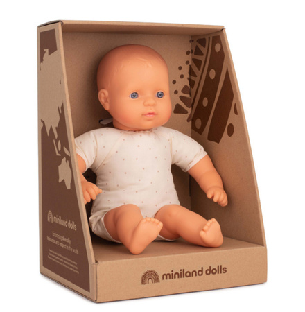 Lalka z miękkim brzuchem Rasa Europejska 32cm