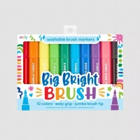 Flamastry Pędzelkowe Duże, Big Bright Brush - 10 Szt.