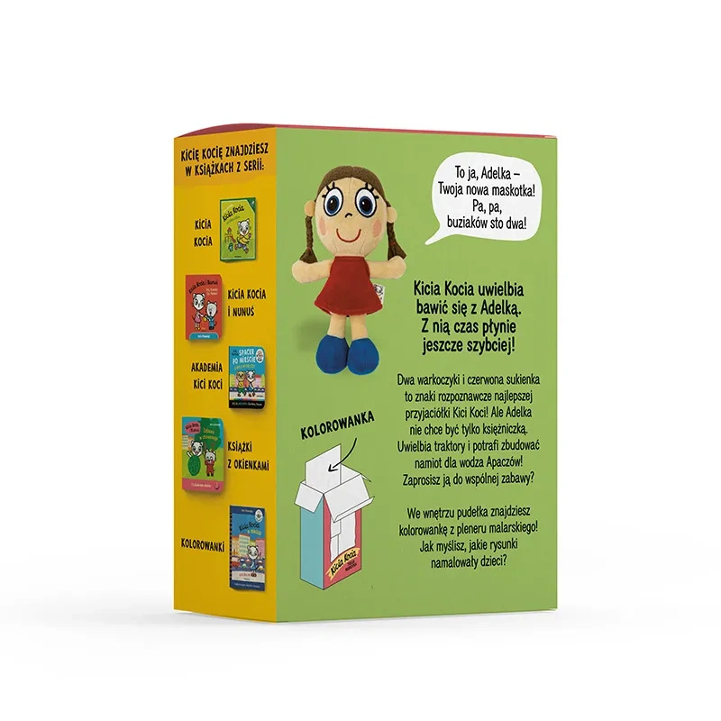 Kicia Kocia - maskotka Adelka w pudełku
