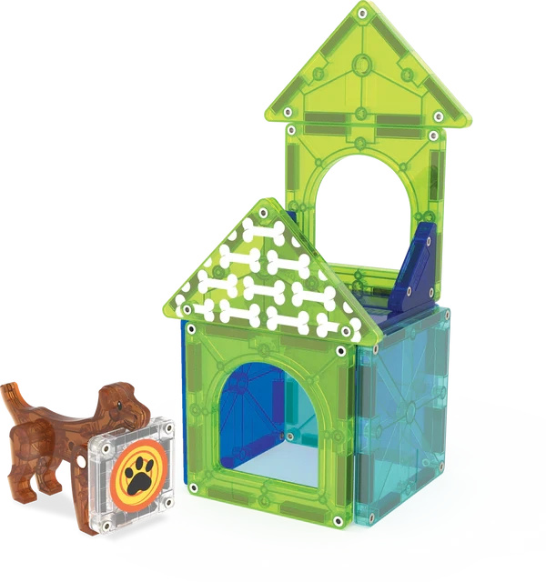 MAGNA-TILES® Klocki Magnetyczne Dog House 13 el. 1095 - uniwersalny MAGNATILES®