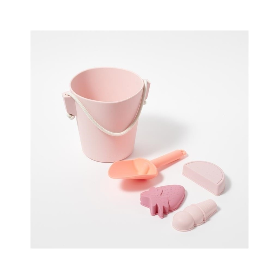 Silikonowy zestaw do zabawy w piasku Pink