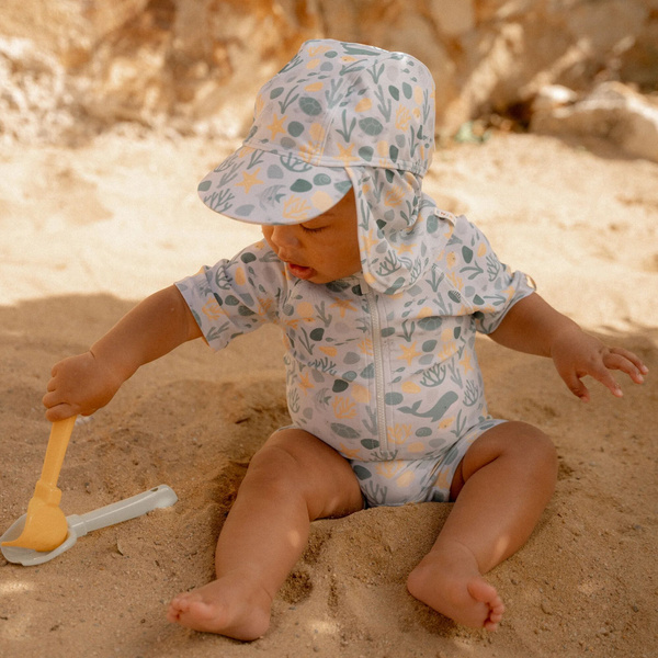 Little Dutch Swimsuit z krótkim rękawem Seashells - 98/104