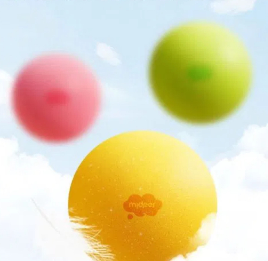 Cicha puszysta piłka - Tropikalny pomarańczowy