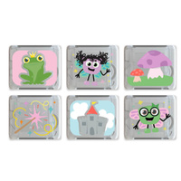 Glo Pals, Kostki sensoryczne świecące w wodzie 6 sztuk - Wróżki