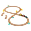 All Aboard – kolejka z torami i znakami 29 el., magnetyczne wagony, zabawka dla dzieci 2+