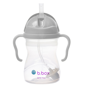BIDON ZE SŁOMKĄ 240ML SZARY