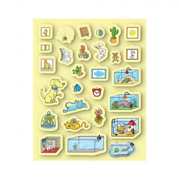 Zeszyt z naklejkami, zwierzęta