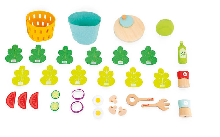 Filcowy zestaw do przyrządzania sałatki