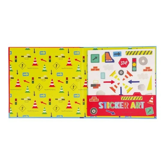 Na Budowie Zestaw Pachnących Naklejek z Książeczką