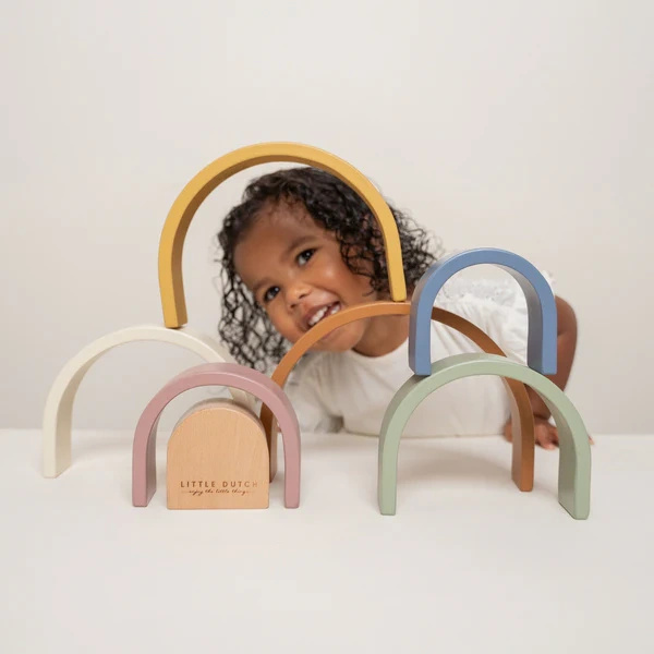 Drewniana tęcza, Vintage - LittleDutch