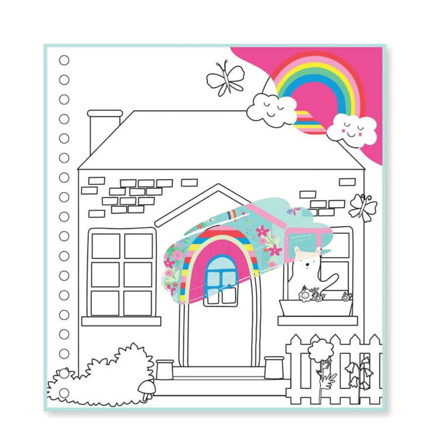 Tęczowe Wróżki Magiczna  Kolorowanka Wodna z Zadani