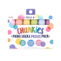 Farba w kredce, 6 szt., pastelowe kolory