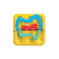 Play Tab Sensoryczny kwadrat, przekładanka