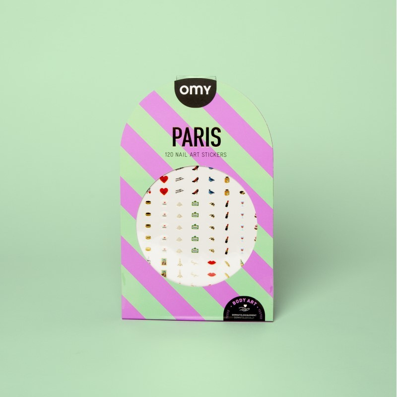 NAKLEJKI NA PAZNOKCIE PARIS - 120 SZTUK