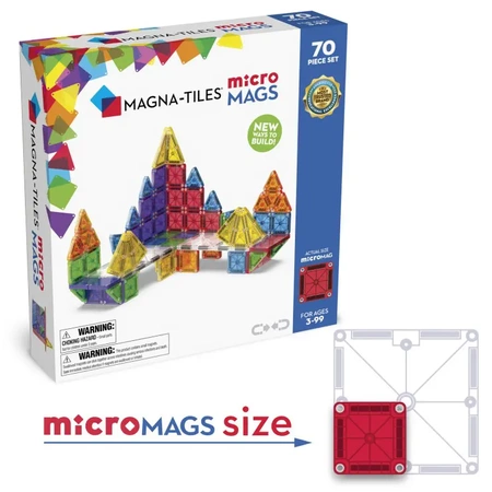 MAGNA-TILES® Klocki Magnetyczne COMBO microMAGS 46 el. 816 - uniwersalny MAGNA-TILES