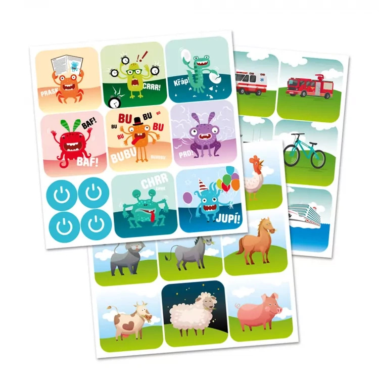 Mówiące naklejki - arkusz 3 sztuki - Czytaj z Albikiem