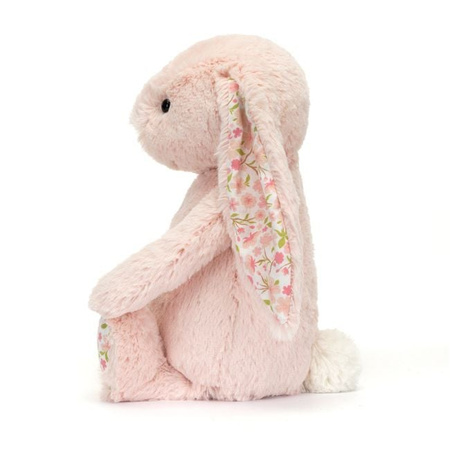 Króliczek z Kwiecistymi Uszami Pudrowy Róż „Cherry” 31 cm