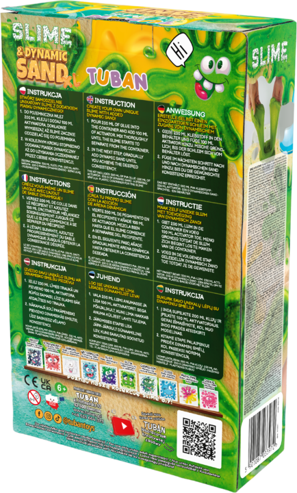 ZESTAW – DIY TUBAN SLIME & DYNAMIC SAND XL