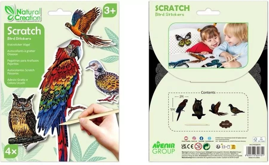 Naklejki do wydrapywania - Ptaki