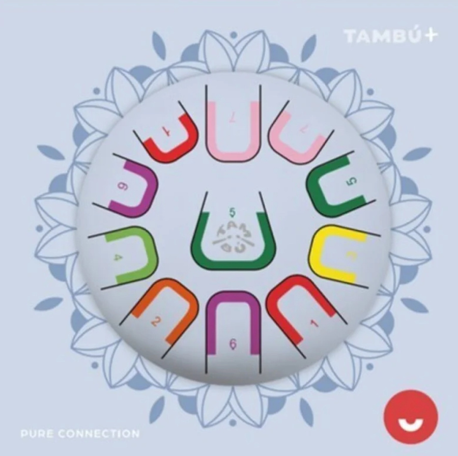 Tambu+ bębenek językowy - Pure Connection - niebieski