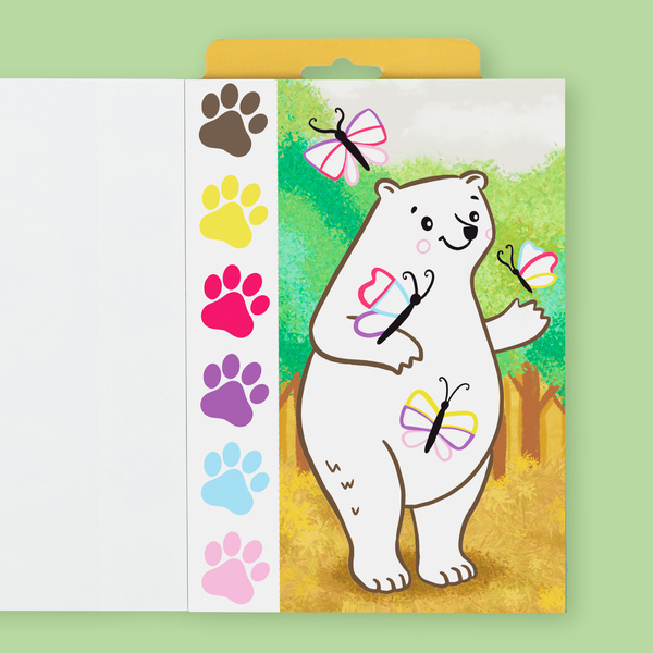 Tiger Tribe Przenośne Kolorowanki Wodne – Dzikie Zwierzęta