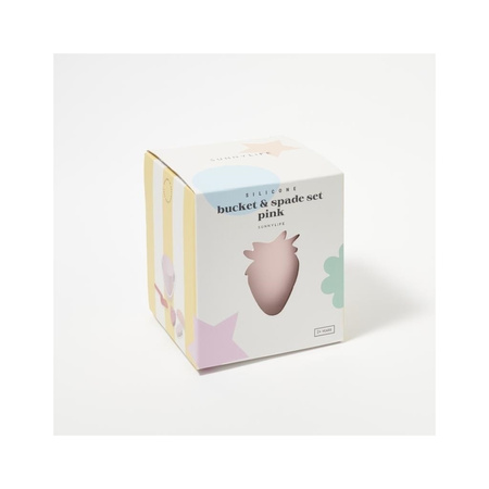 Silikonowy zestaw do zabawy w piasku Pink