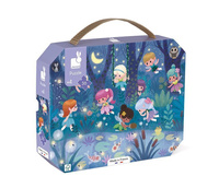 Puzzle w walizce, wróżki i lilie wodne, 36 elementów