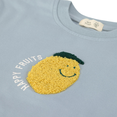 T-Shirt Jersey GOTS Lemon light blue - 98/104. 2-4 years - Lassig