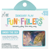 Glo Pals - SEA Fun Fillers Wkład, figurki, brokaty i barwniki do słoików, zabaw sensorycznych