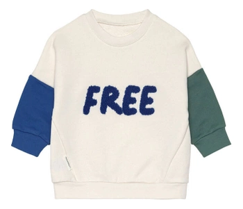 Bluza z bawełny organicznej, little gang, free milky, 4-6 lat