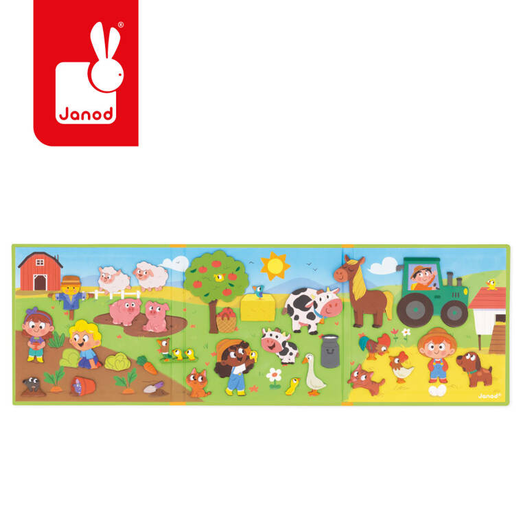 Magnetyczna układanka, farma, magneti'stories