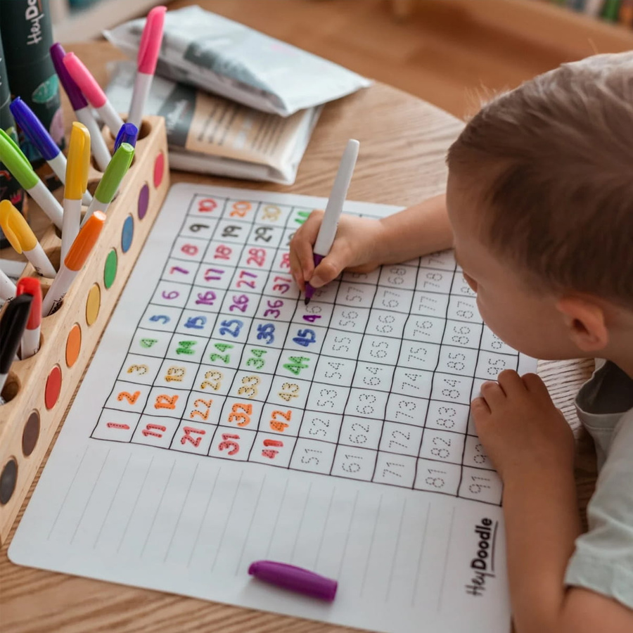 Duża Mata Silikonowa Tabela z Liczbami do 100