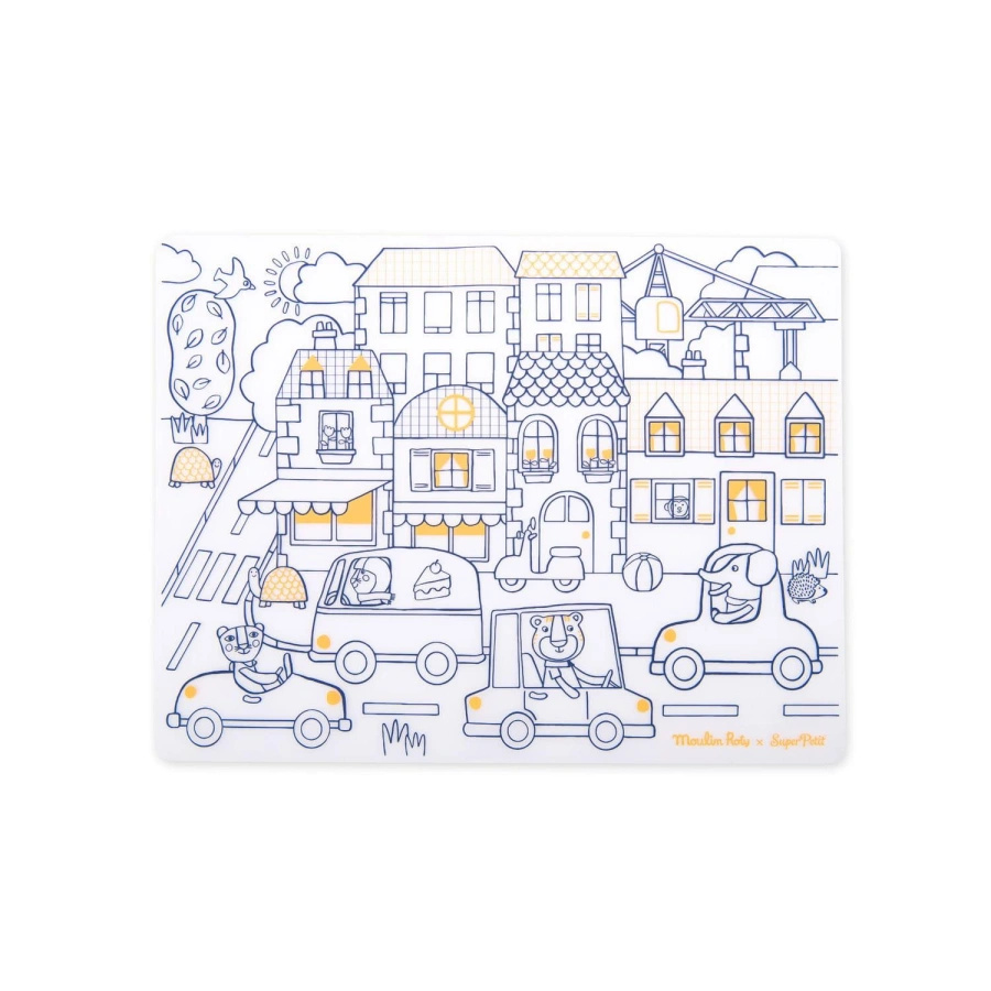 Silikonowa mata do kolorowania, Set Les Popipop