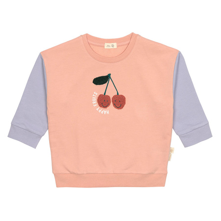 Sweter dla dzieci GOTS Cherry peach 4-6 lat - 110/116 - Lassig 