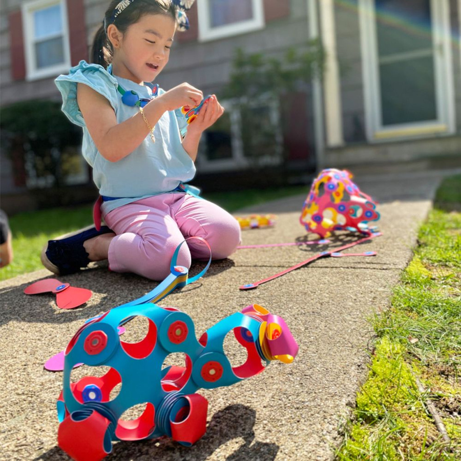 Clixo crew pack, żółto-różowy