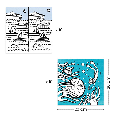 Kolorowanki z grami OCEAN