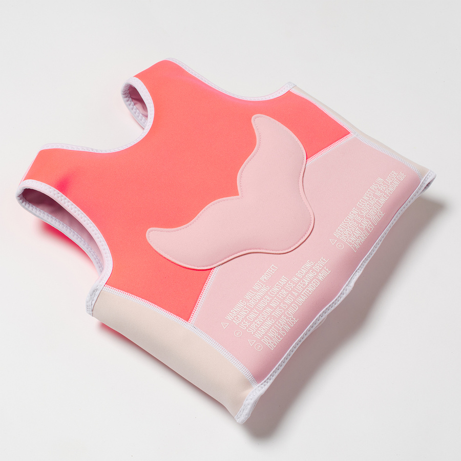 Kamizelka do pływania Melody the Mermaid 2-3 lata Neon Strawberry