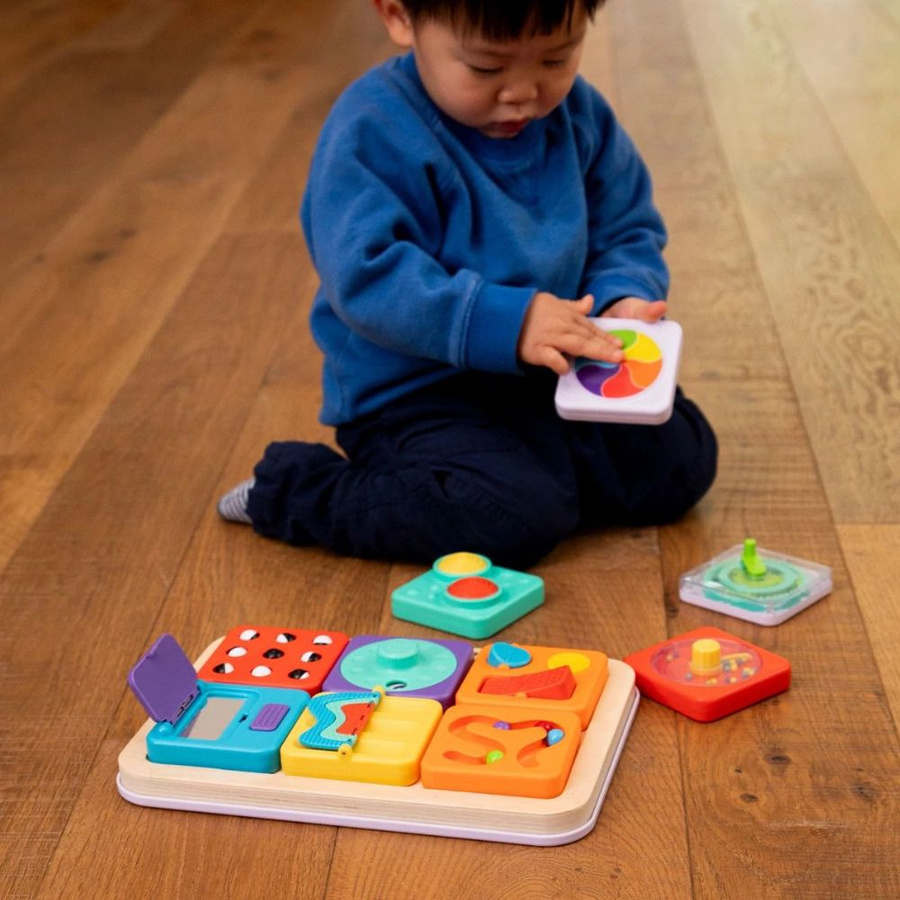  PlayTab Sensoryczny Kwadrat. Tęczowe Kółeczko