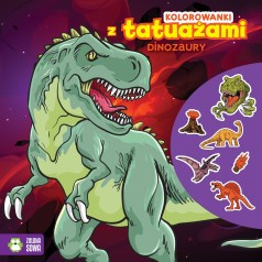 Kolorowanki z tatuażami, dinozaury