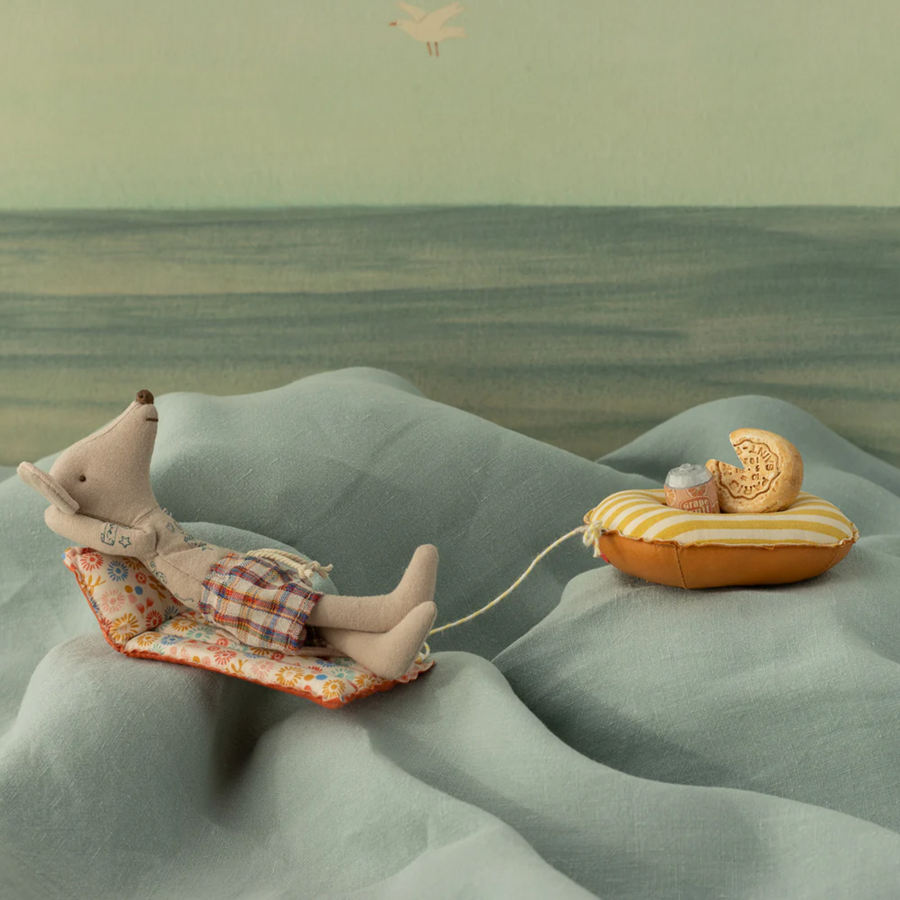  Myszka plażowa z materacem powietrznym, Tata - Kwiatek