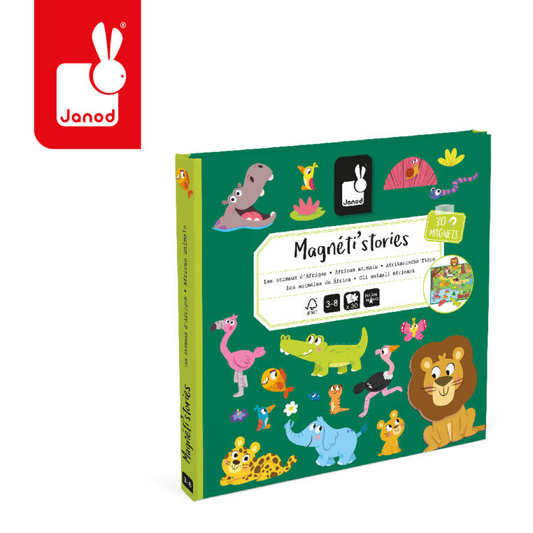 Magnetyczna układanka - afrykańskie zwierzęta - magneti'stories