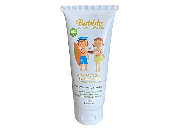 Organiczny krem przeciwsłoneczny dla dzieci SPF50+ 100 ml 0m+ BUBBLE&CO